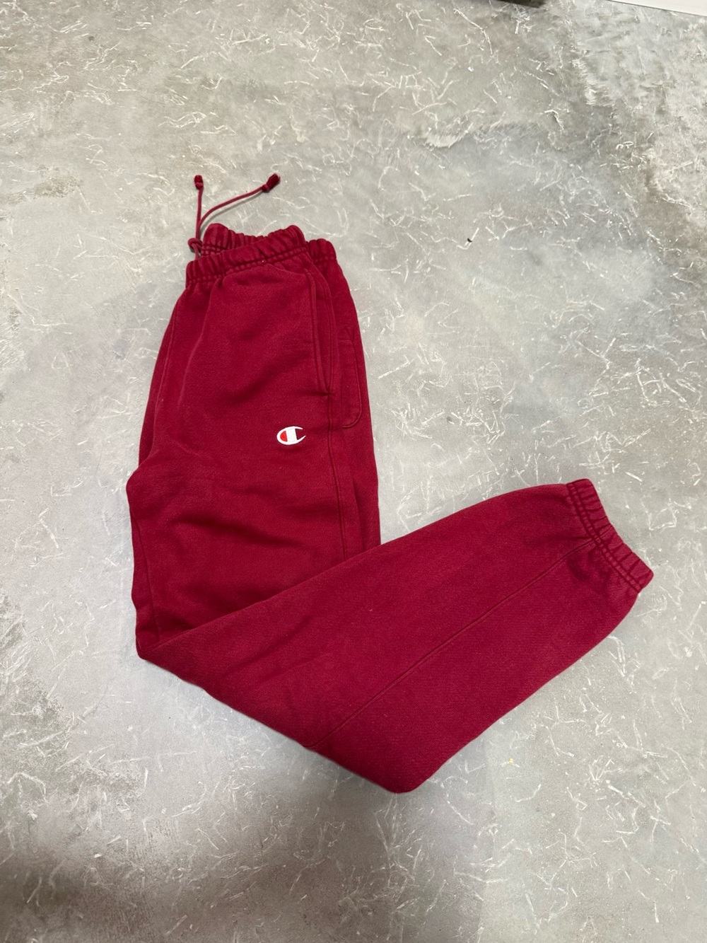Champion Red Burgundy Jogger Sweatpants